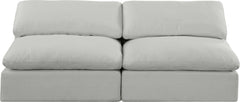 Comfy - Linen Modular Armless Sofa 2 Seats