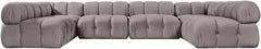 Orin - U-Shaped Velvet 6 Piece Modular Sectional