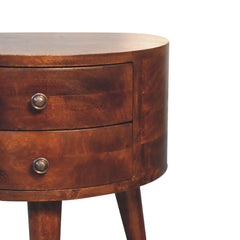 Odyssey - Tripod Bedside Table - Chestnut