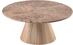 Cindra - Genuine Marble Top And Iron Base Table