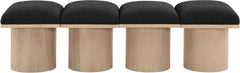Pavilion - 4 Piece Modular Bench With Natural Base