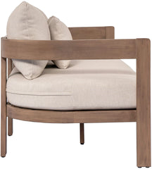 Newport - Water Resistant Fabric 86.75" Upholstered Outdoor Patio Sofa