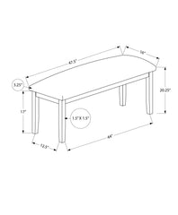 Bench, Rectangular, Hallway, Upholstered, Transitional
