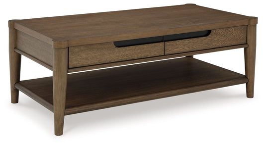 Roanhowe - Rectangular Cocktail Table - Brown