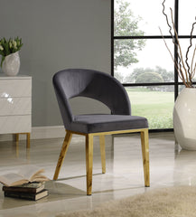 Roberto - Dining Chair with Gold Legs