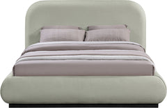 Vaughn - Chenille Bed With Black Base