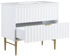 Modernist - Bathroom Vanity With Gold Legs