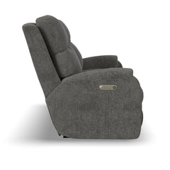 Penn - Transitional Fabric Power Reclining Sofa With Power Headrests & Lumbar