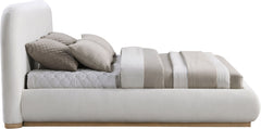Vaughn - Chenille Bed With Natural Base