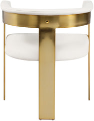 Romeo - Faux Leather Dining Chair With Gold Base (Set of 2)