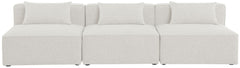 Cube - Linen Modular 3 Seat Armless Sofa