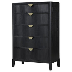 Brookmead - 5-Drawer Bedroom Chest - Black