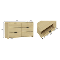 Grace - Dresser With 6 Drawers - Oak