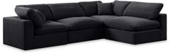 Comfy - 4 Piece Velvet Modular Armless Sectional
