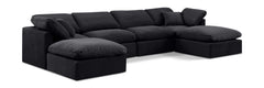 Indulge - Velvet 6 Piece Modular Double Chaise Sectional