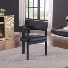 Romeo - Faux Leather Dining Chair With Black Base (Set of 2)