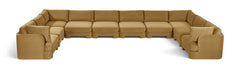 Hammond - Velvet Performance Fabric Upholstered 10 Piece Sectional
