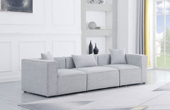 Cube - Linen Modular 3 Seat Sofa