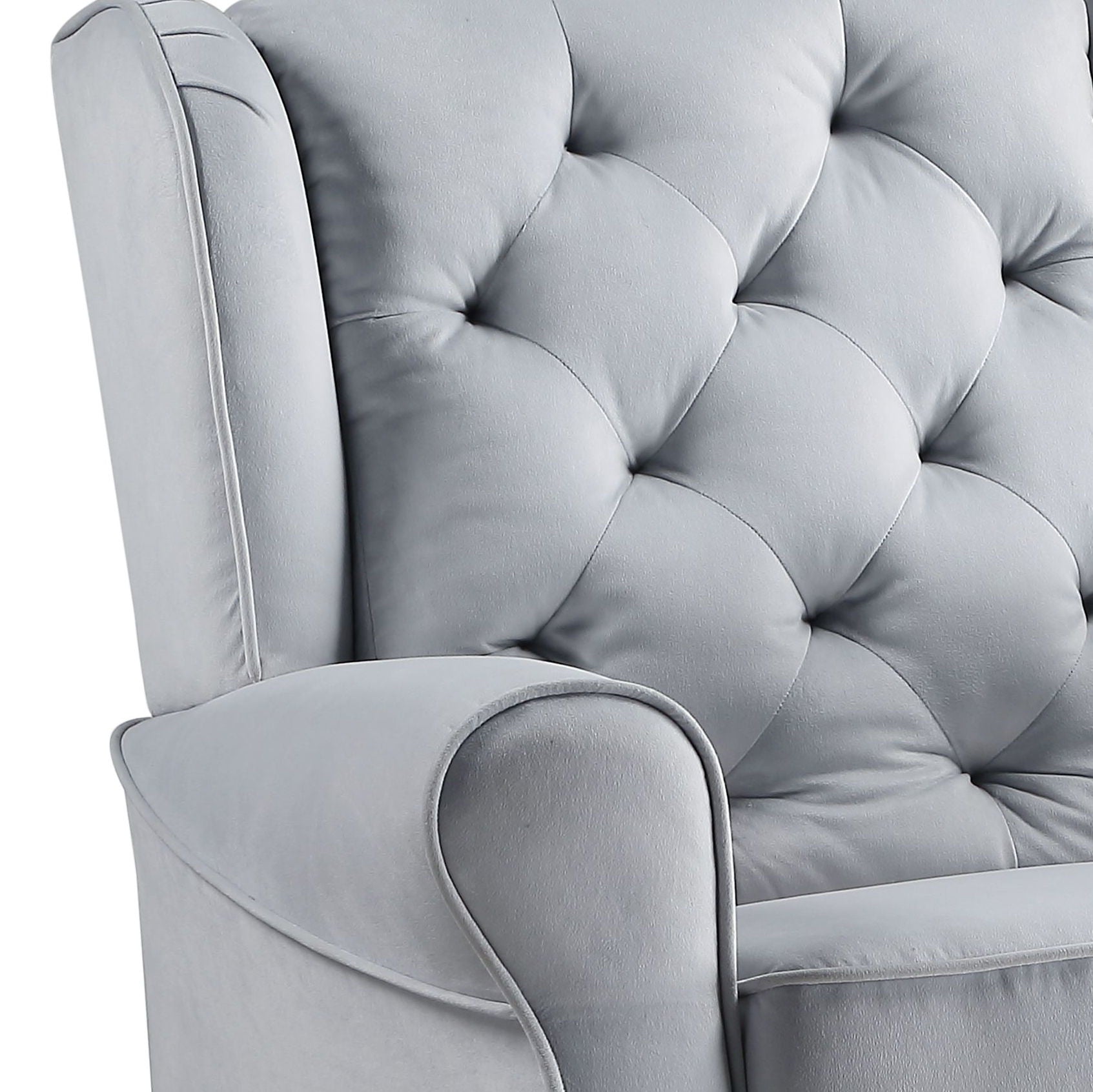 Glider Chair With Swivel - Gray