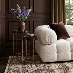 Vetra - Iron Base Bunching End Table - Brass