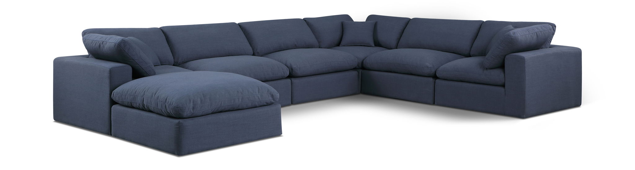 Comfy - 7 Piece Linen Modular Sectional With Chaise