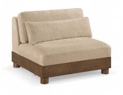 Turin - Chenille Fabric Upholstered Modular Armless Chair