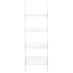 Amaturo - 4-Shelf Acrylic Ladder Bookshelf - Clear