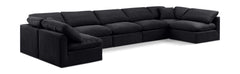 Indulge - Velvet 7 Piece Modular U-Shaped Sectional