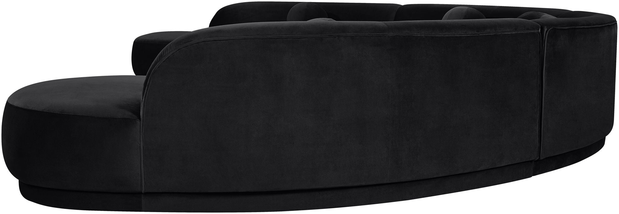 Avra - 189" Velvet Performance Fabric Upholstered Sectional
