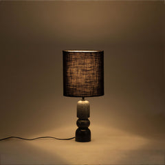 Paros - Base And Linen Textured Fabric Shade Table Lamp