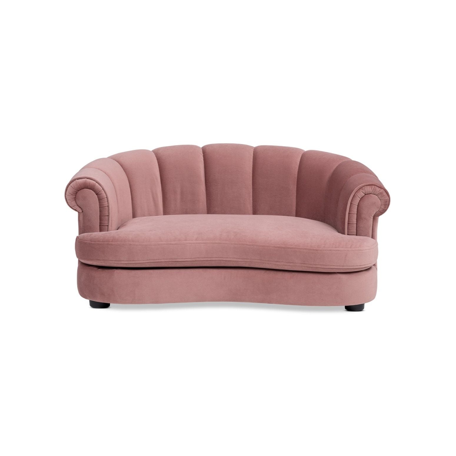 Halle - Rolled Arm Dog Bed - Pink