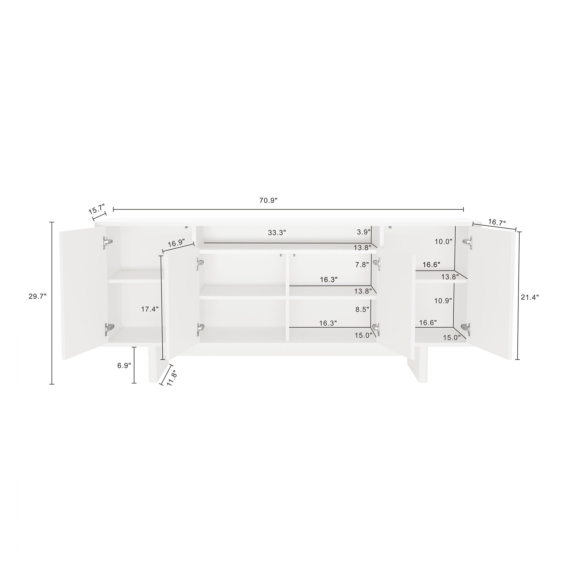 Ella - Sideboard With Adjustable Shelves