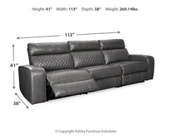 Samperstone - Power Reclining Sectional