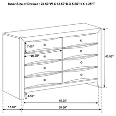 Briana - 8-Drawer Dresser