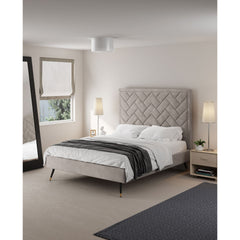 Crosby - Bed With Upholstered Headboard And Slats