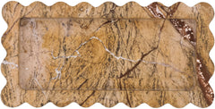 Josie - Genuine Marble Tray - Brown