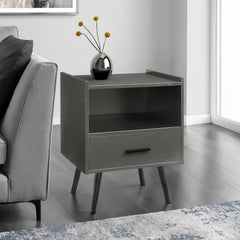 Modern Accent Table With Storage Drawer