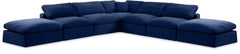 Comfy - 7 Piece Velvet Modular Corner Sectional