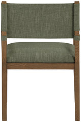 Avon - Linen Textured Performance Fabric Dining Arm Chair