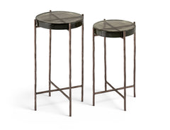 Vetra - Iron Base Bunching End Table - Bronze