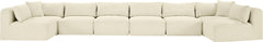 Shaggy - 8 Piece Modular U-Shaped Armless Sectional