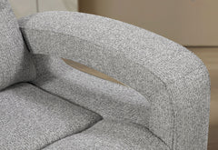 U6611 - Power Console Reclining Loveseat With LED - Dark Gray