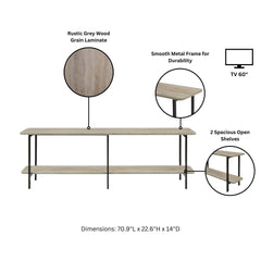 Celine - 2 Shelf Console Table