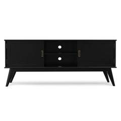 Draper - Handcrafted Mid Century Low TV Media Stand