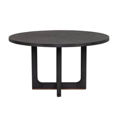 Waterfall - Round Dining Table - Deep Ebony
