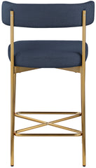 Rivage - Durable Stool With Gold Frame (Set of 2)
