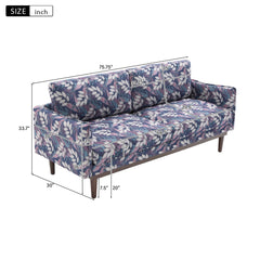 2 Seater Loveseat Sofa With Spacious Seating Area