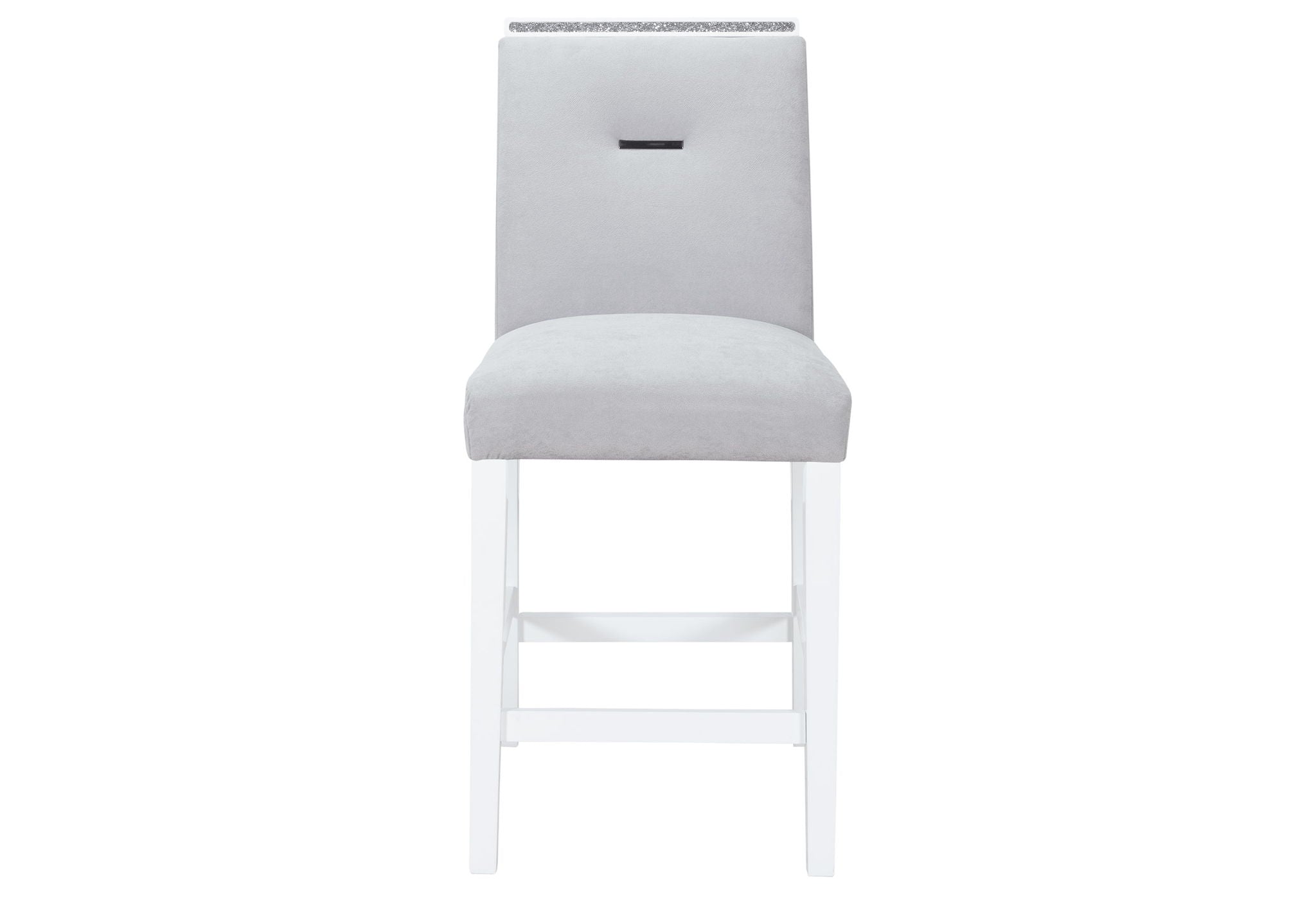 Monaco - 9 Piece Dining Room Set (Dining Table And 8 Dinning Chairs) - Gray / White
