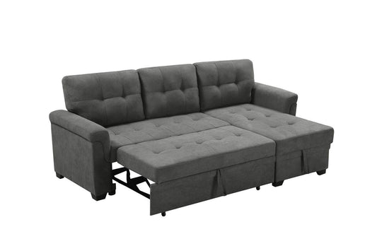 Lucca - Reversible Sectional Sleeper Sofa Chaise With Storage