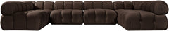 Orin - U-Shaped Velvet 6 Piece Modular Sectional